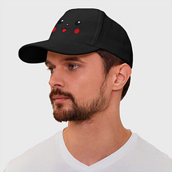 Бейсболка Мордашка пикачу, цвет: черный — фото 2
