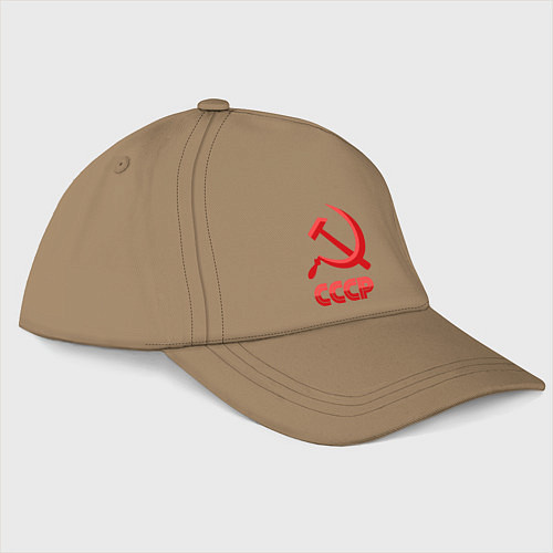 Бейсболка СССР Логотип / Миндальный – фото 1