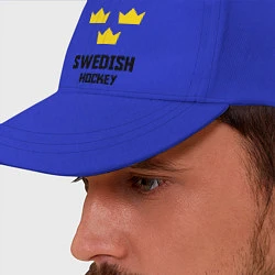 Бейсболка Swedish Hockey, цвет: синий — фото 2