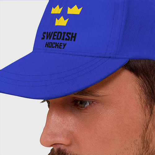 Бейсболка Swedish Hockey / Синий – фото 2