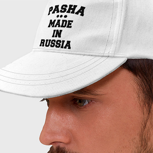 Бейсболка Паша Made in Russia / Белый – фото 2