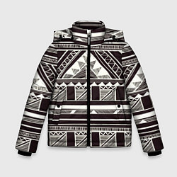 Куртка зимняя для мальчика Etno pattern, цвет: 3D-черный