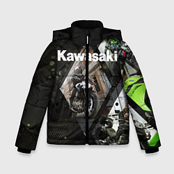 Куртка зимняя для мальчика Kawasaky, цвет: 3D-светло-серый