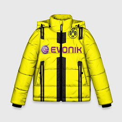 Куртка зимняя для мальчика BVB FC: Evonik, цвет: 3D-черный