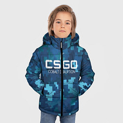 Куртка зимняя для мальчика Cs:go - Cobalt Disruption Ржавый кобальт, цвет: 3D-черный — фото 2