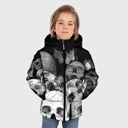 Куртка зимняя для мальчика Черепа, цвет: 3D-красный — фото 2