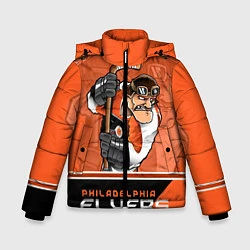 Куртка зимняя для мальчика Philadelphia Flyers, цвет: 3D-черный