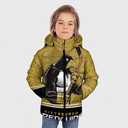 Куртка зимняя для мальчика Pittsburgh Penguins, цвет: 3D-светло-серый — фото 2