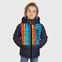 Куртка зимняя для мальчика Радужный спорт, цвет: 3D-красный — фото 2