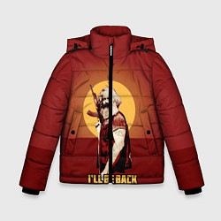 Куртка зимняя для мальчика Маркс: Ill Be Back, цвет: 3D-светло-серый