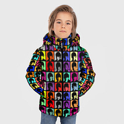 Куртка зимняя для мальчика The Beatles: pop-art, цвет: 3D-черный — фото 2