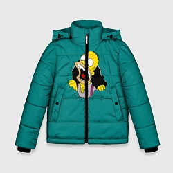 Куртка зимняя для мальчика Alien-Homer, цвет: 3D-черный