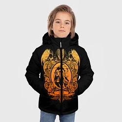 Куртка зимняя для мальчика Milan6, цвет: 3D-черный — фото 2