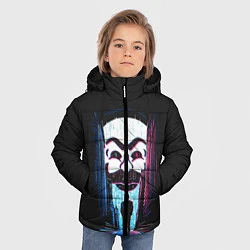 Куртка зимняя для мальчика Mr Robot: Anonymous, цвет: 3D-красный — фото 2