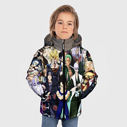 Куртка зимняя для мальчика Аниме, цвет: 3D-черный — фото 2