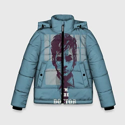 Куртка зимняя для мальчика I'm the doctor, цвет: 3D-светло-серый