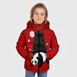 Куртка зимняя для мальчика Panda Warrior, цвет: 3D-черный — фото 2