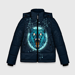 Куртка зимняя для мальчика Космический медведь, цвет: 3D-красный