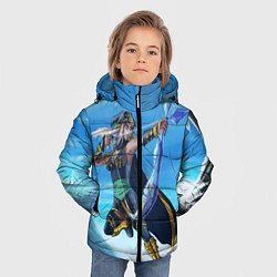 Куртка зимняя для мальчика Лучница, цвет: 3D-черный — фото 2