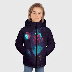Куртка зимняя для мальчика Crab, цвет: 3D-черный — фото 2