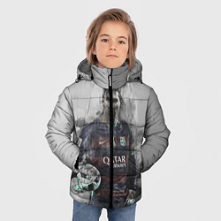 Куртка зимняя для мальчика Lionel Messi, цвет: 3D-светло-серый — фото 2