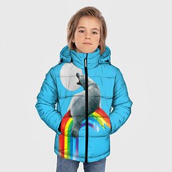Куртка зимняя для мальчика Полярный мишка, цвет: 3D-светло-серый — фото 2