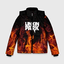 Куртка зимняя для мальчика Linkin Park: Hell Flame, цвет: 3D-черный
