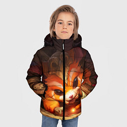 Куртка зимняя для мальчика Gnar, цвет: 3D-черный — фото 2
