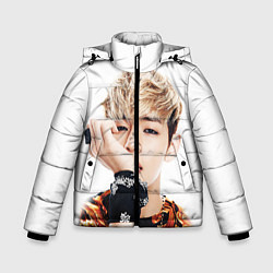Куртка зимняя для мальчика Kim TaeHyung, цвет: 3D-красный