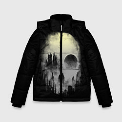 Куртка зимняя для мальчика Мертвый туман, цвет: 3D-черный