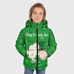 Куртка зимняя для мальчика Ирландия, цвет: 3D-черный — фото 2