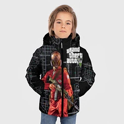 Куртка зимняя для мальчика GTA V: Map, цвет: 3D-красный — фото 2