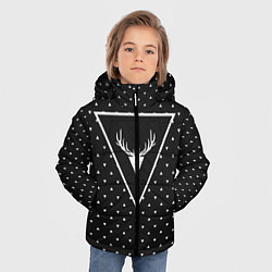 Куртка зимняя для мальчика Hipster Wonderland, цвет: 3D-черный — фото 2