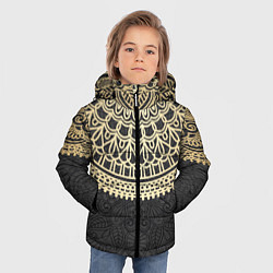 Куртка зимняя для мальчика Абстракционизм, цвет: 3D-светло-серый — фото 2