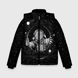 Куртка зимняя для мальчика Черная дыра, цвет: 3D-светло-серый