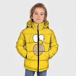 Куртка зимняя для мальчика Гомер стесняется, цвет: 3D-красный — фото 2