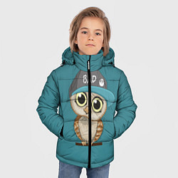 Куртка зимняя для мальчика Сова мальчик (парная), цвет: 3D-черный — фото 2