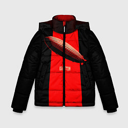Куртка зимняя для мальчика Led Zeppelin: Red line, цвет: 3D-черный
