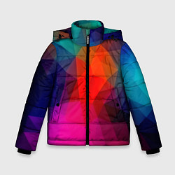 Куртка зимняя для мальчика Abstraction, цвет: 3D-черный