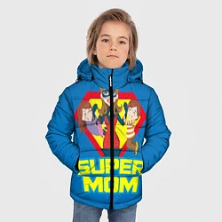 Куртка зимняя для мальчика Супермама, цвет: 3D-красный — фото 2