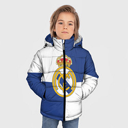 Куртка зимняя для мальчика Real Madrid: Blue style, цвет: 3D-черный — фото 2