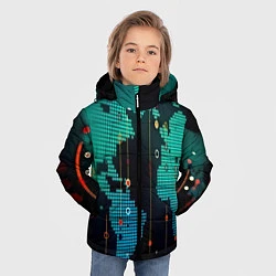 Куртка зимняя для мальчика Digital world, цвет: 3D-черный — фото 2
