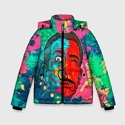 Куртка зимняя для мальчика Dali Art, цвет: 3D-черный