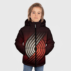 Куртка зимняя для мальчика NBA: Portland Trail Blazers, цвет: 3D-красный — фото 2