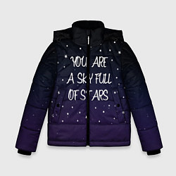 Куртка зимняя для мальчика Coldplay: Night Sky, цвет: 3D-светло-серый