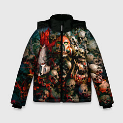 Куртка зимняя для мальчика Warhammer 40k: Skulls, цвет: 3D-черный