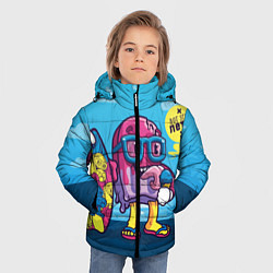 Куртка зимняя для мальчика Летнее мороженное, цвет: 3D-светло-серый — фото 2
