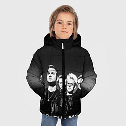 Куртка зимняя для мальчика Depeche Mode: mono, цвет: 3D-светло-серый — фото 2