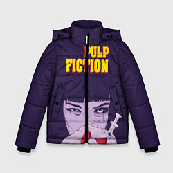 Куртка зимняя для мальчика Pulp Fiction: Dope Heart, цвет: 3D-светло-серый