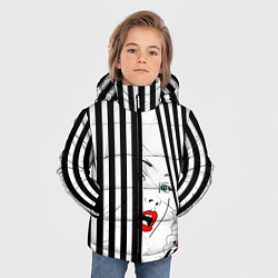 Куртка зимняя для мальчика Pop art girl, цвет: 3D-красный — фото 2
